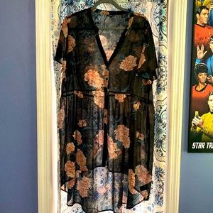 Torrid sheer hi-lo duster